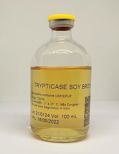 Tryptic Soy Broth (TSB), USP, 100mL. 